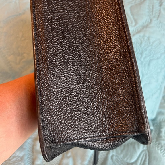 ❤️❤️SOLD❤️❤️ Spade Crossbody or Tote Black Leather Handbag GUC - Picture 10 of 11